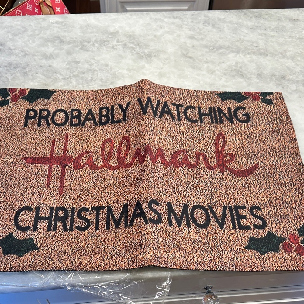 Hallmark Holiday Doormat - Red, Black, and Green